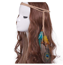 Load image into Gallery viewer, Indian Feather Headband